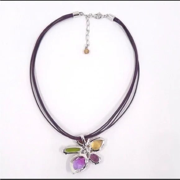 Signed/ Swarovski Crystal/ Flower/ Heritage Pendant/Necklace- brand new in box